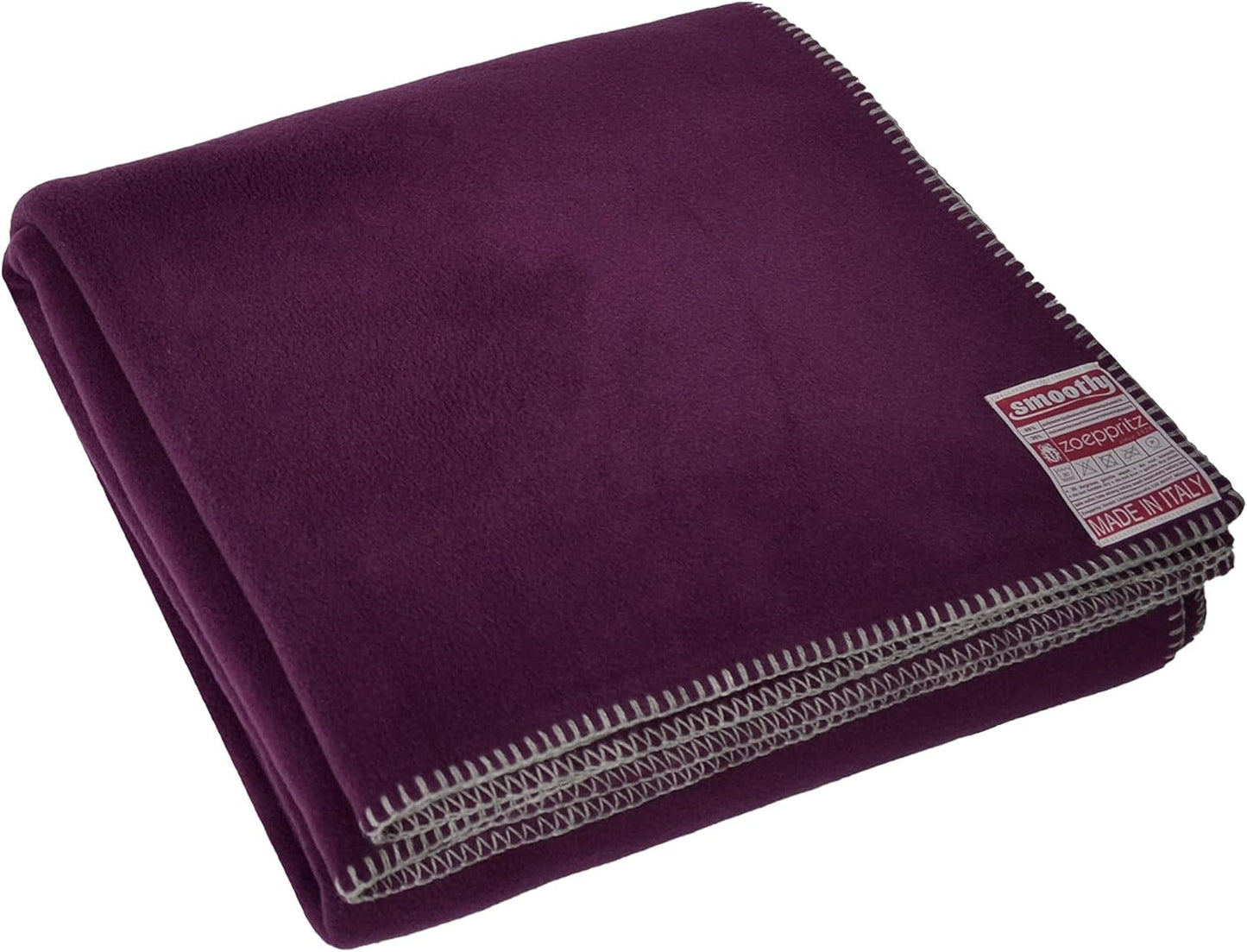Zoeppritz od roku 1828 Hladká fleecová deka - Nadýchaná pohodlná deka polar fleece - Vegan - 140X190Cm - 010 Off-White, 010 Offwhite Zoeppritz Since 1828 485 Dark Orchid 140X190Cm
