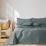 Ameliahome Přehoz s bambulí 220X240 Cm Oboustranný přehoz Ultrazvukové prošívání Polyester Meadore Grey Postele a přikrývky Besuche den AmeliaHome-Store Meadore šedá 220X240 Cm