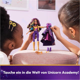 Unicorn Academy Deluxe Maškarní ples - Originální panenka Sophia z oblíbené série Netflix, 24 cm vysoká, se 2 oblečky a doplňky, pro děti od 4 let
