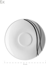 Kombinovaná sada nádobí Mäser, porcelán TAJO, bílá, 40 x 60 x 40 cm