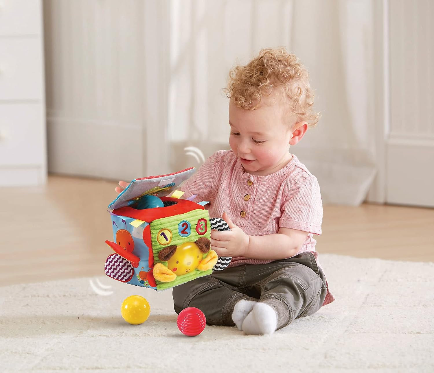 Vtech 80-528204 1-2-3 kostka plyšová hračka pro děti Jucarii Bebe Naty Shop