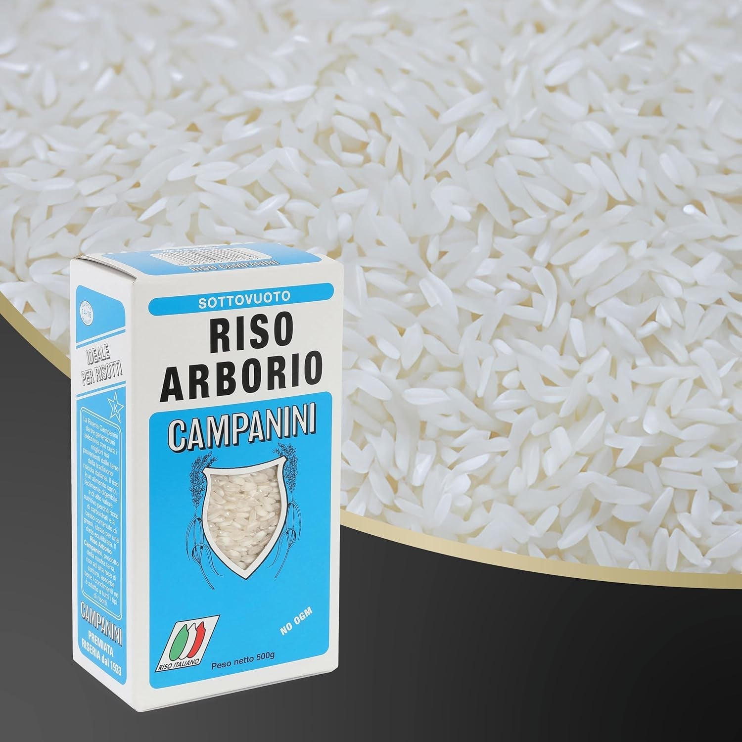 Risotto Risera Campanini rýže 500 g – italské rizoto, rýže Arborio Riso, krémové rizoto