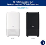 Tork 127530 Advanced Quality Midi Soft toaletní papír pro Tork T6 Zásobník na toaletní papír se dvěma rolemi / 2vrstvý měkký toaletní papír odolný proti roztržení 27 balení (27 X 100 metrů)