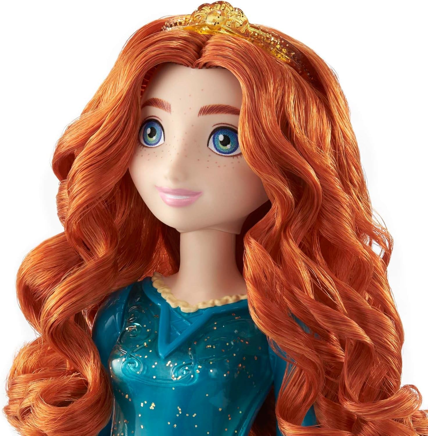 Mattel Disney Princezna Hračka Merida Ručně vyrobená panenka s třpytivým oblečením a doplňky Inspirováno filmem Disney a Pixar Dárek pro děti HLW13