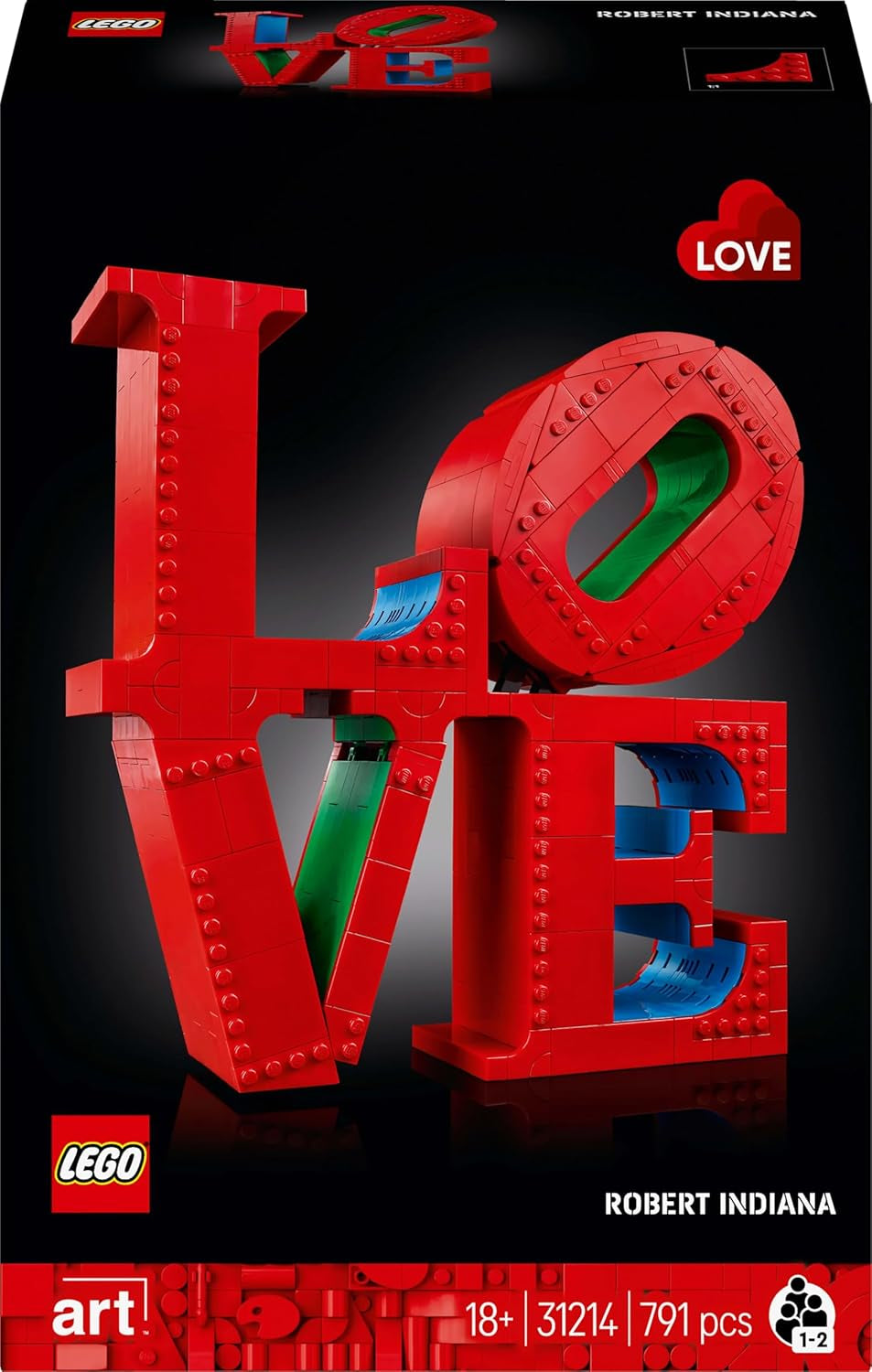 Stavebnice LEGO Art Love pro dospělé Domácí dekorace Dárek k Valentýnu a ke Dni matek pro ženy a muže Kreativní činnost pro milovníky umění a designu 31214 Stavebnice Besuche den LEGO-Store