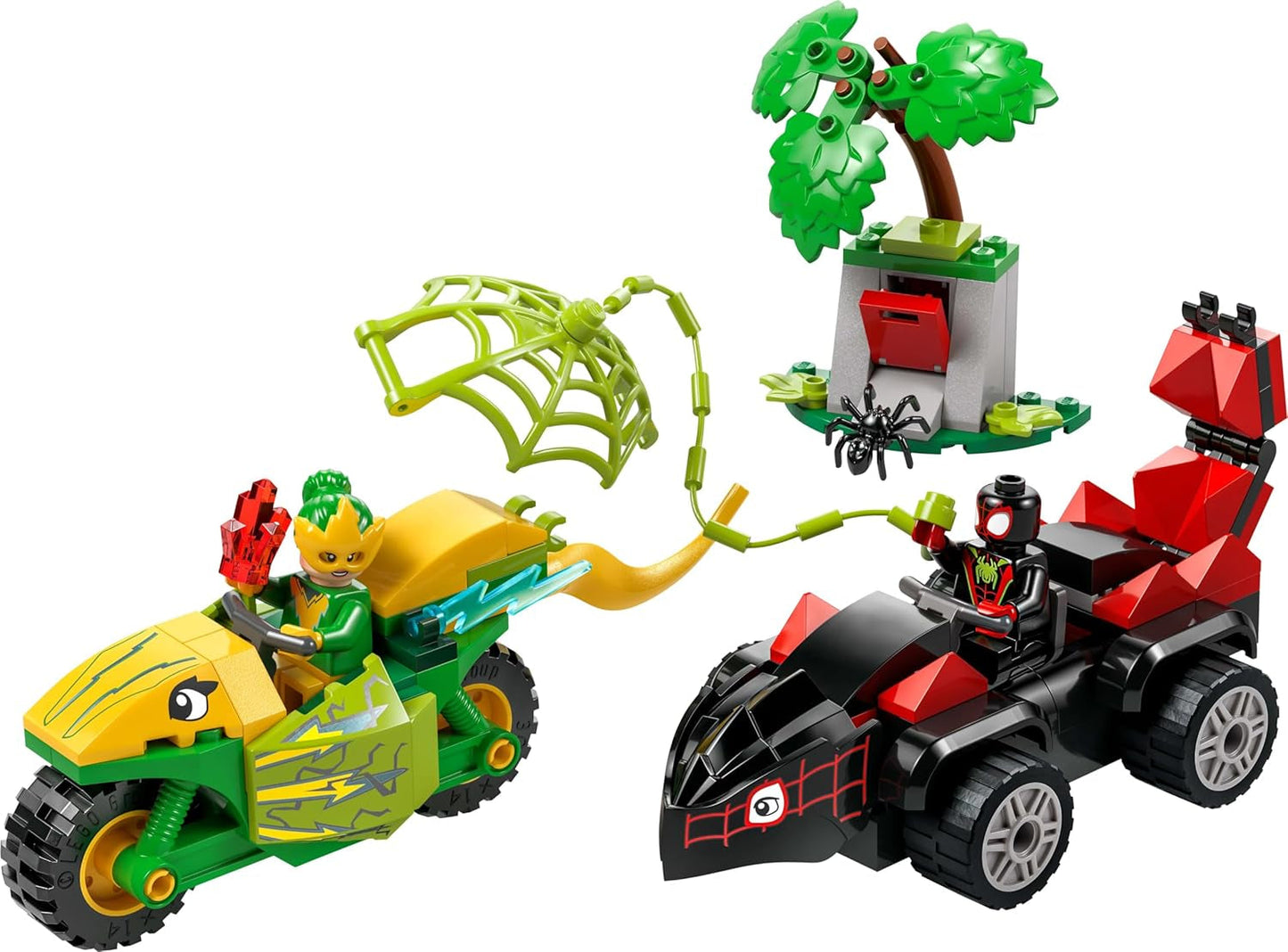 LEGO Marvel akční zábava s točením a elektro ve svých Dino Speedsterech, sestavitelné auto pro superhrdiny pro chlapce a dívky od 4 let, sada pro hrdiny s autíčkem, Spidey a jeho super kamarádi 11198 stavebnic Beuche den LEGO-Store