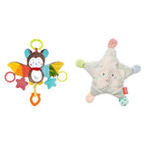 Fehn Chobotnice Activity Toy - dětská motorická hračka pro kočárky a světlé starty, oball, chrastící hračka s míčky na procházky, interaktivní hračka pro miminko Bebe Toys Naty Shop Zvířátka šustění Activity Pack Bat