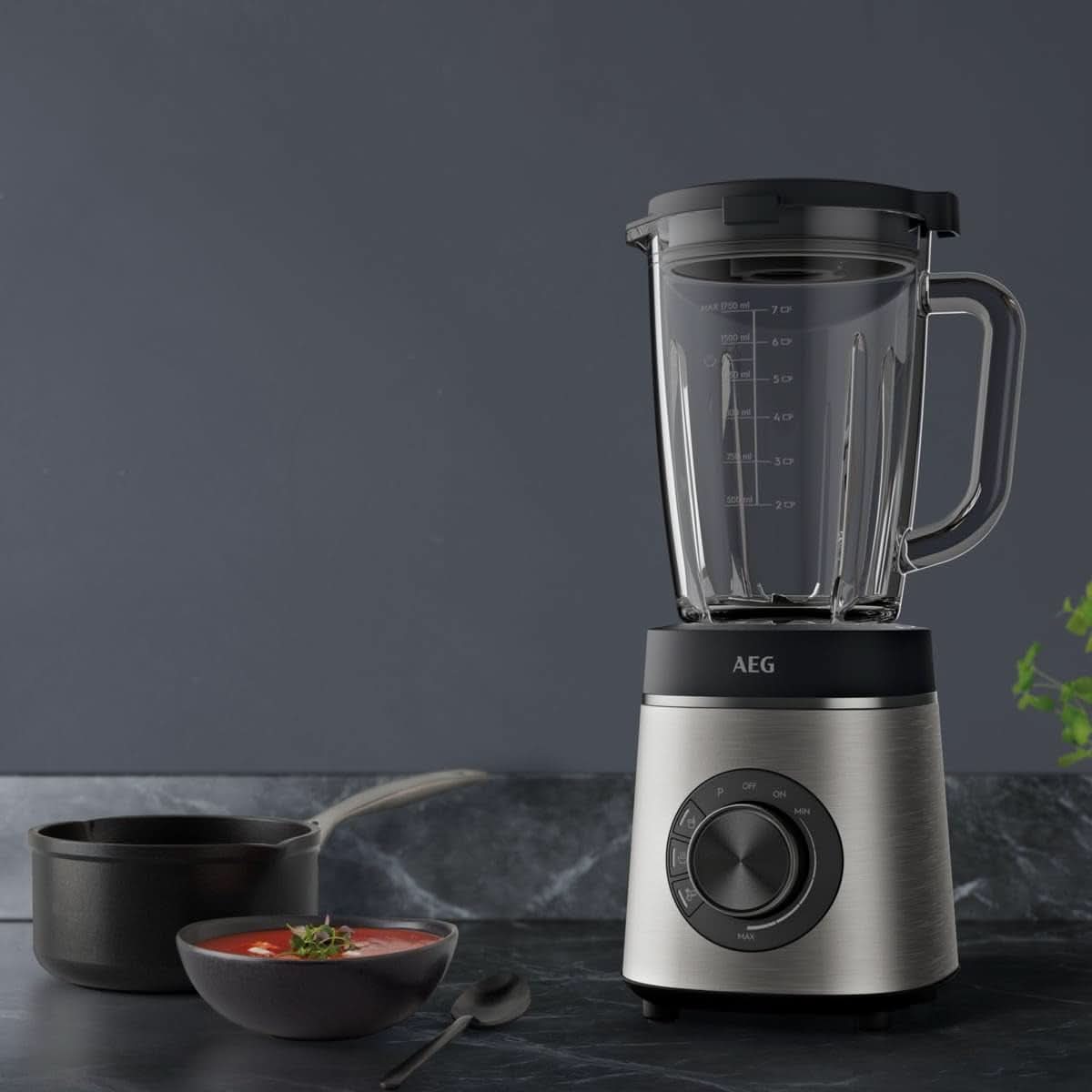 AEG TB6-1-6S STOJANOVÝ MIXÉR / Ovládání rychlosti 3 programy Funkce Smoothie ICE Kitchen Naty Shop