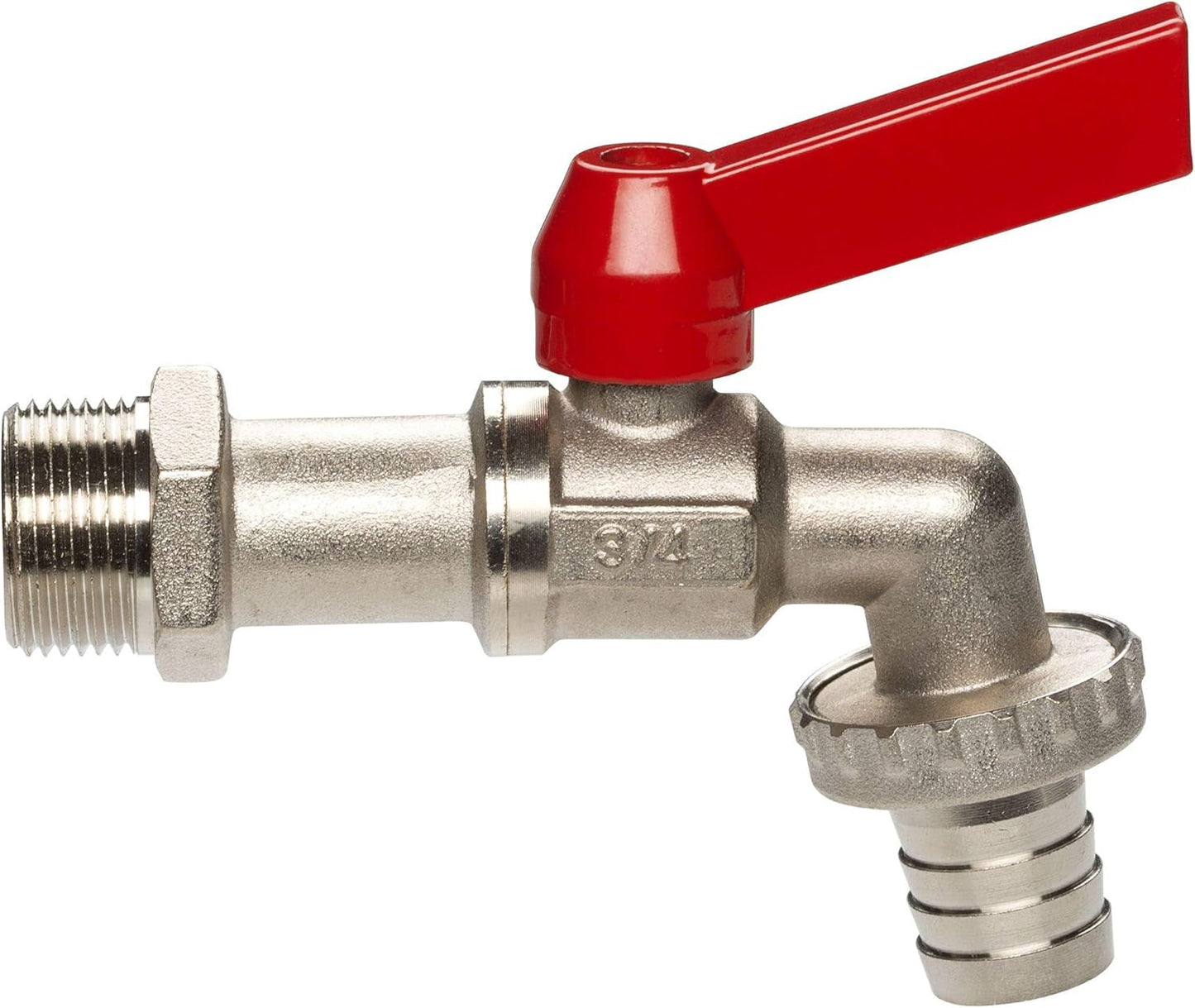 Kulový ventil Gardena: Vnitřní a venkovní ventil, 33,3 mm (G 1 palec) závit, pro 19 mm (3/4 palce) hadice (7333-20)