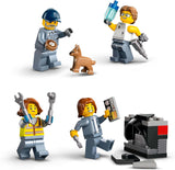 LEGO City vrakoviště s auty - hračka s lisem na šrot a jeřábem, 2 autíčka, 4 fungující minifigurky a kancelářská budova - narozeninové dárky pro chlapce a dívky od 8 let 60472 Stavebnice Besuche den LEGO-Store
