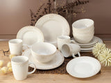 CreaTable, 23601, Romantic Vintage Series, 16dílná sada nádobí pro 4, Porcelánová kombinovaná služba, Vhodné do myčky a mikrovlnné trouby, Kvalitní výroba