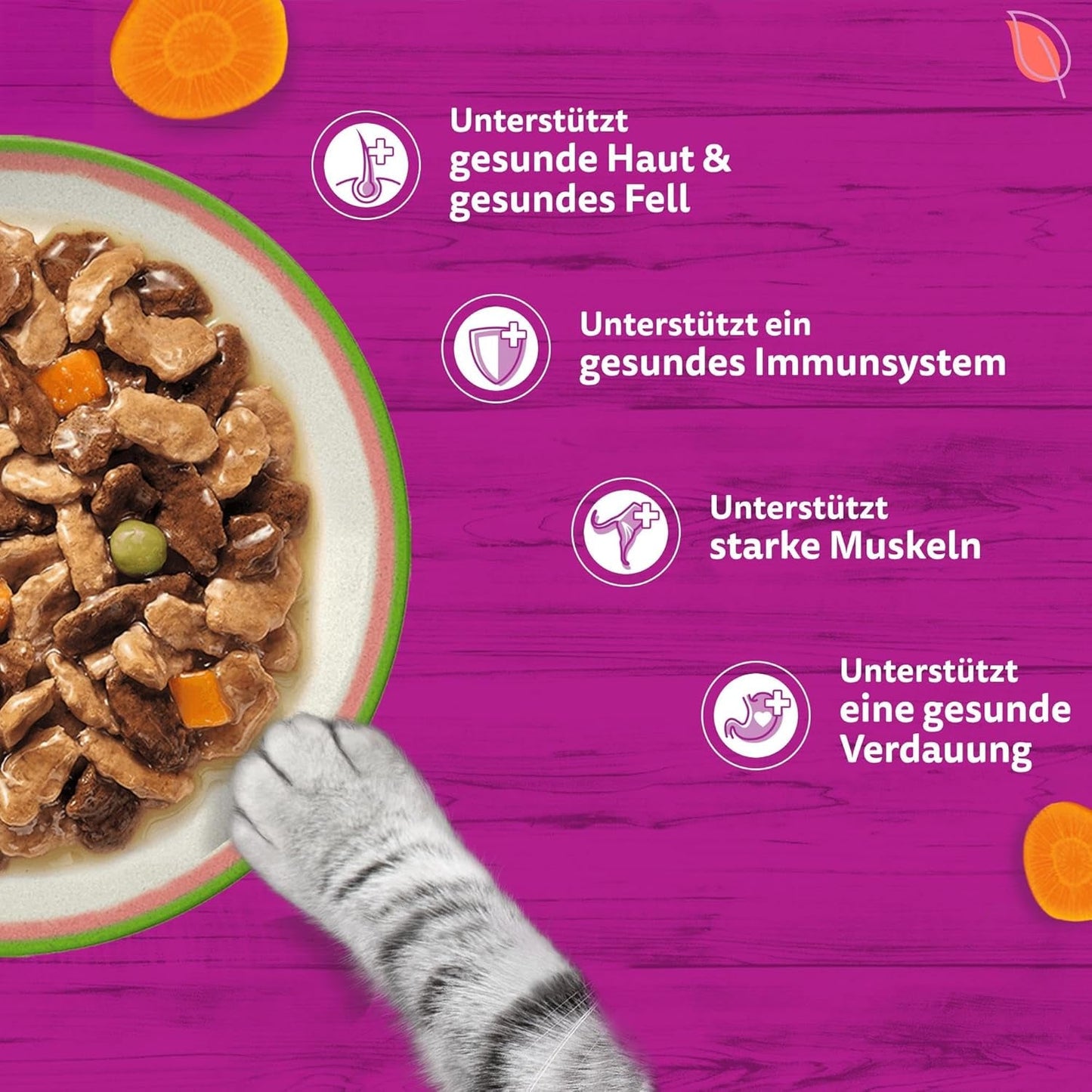 CHUTNÁ MIX WHISKAS Nassfutter v omáčce für Katzen 40 x 85 g Chef's Choice