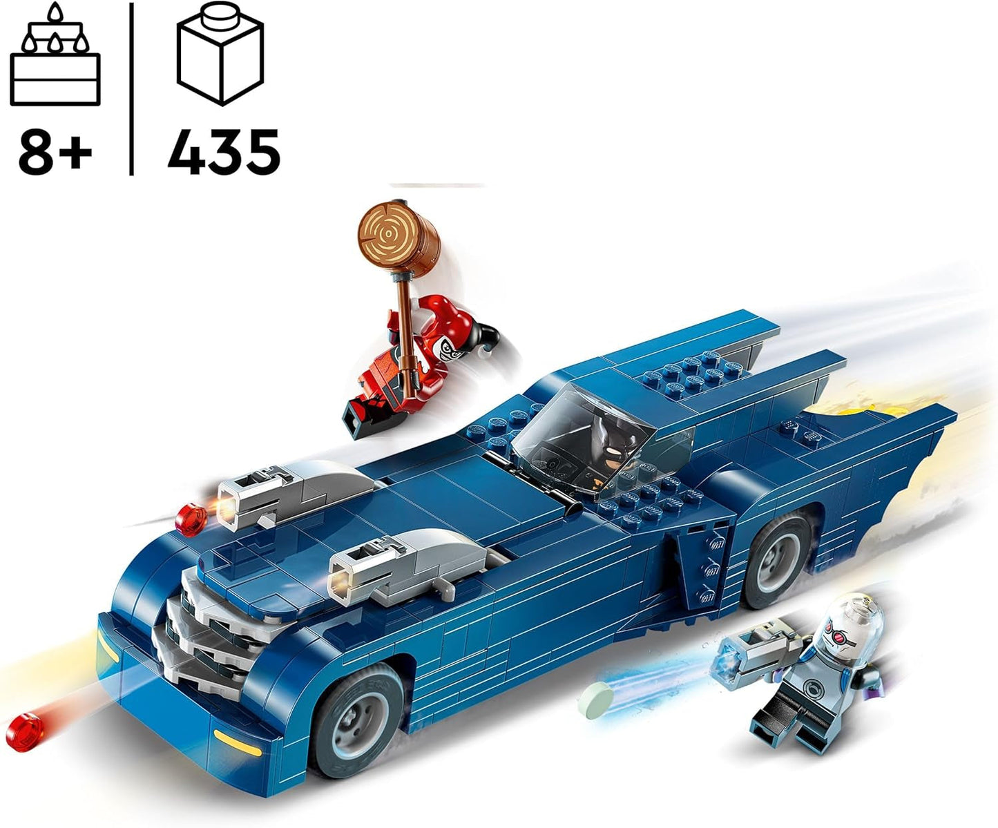 LEGO DC Batman: Batman v Batmobilu vs. Harley Quinn a Mr Freeze Kreslené autíčko pro děti Dárek pro chlapce a dívky 8 let 76274 Stavebnice Besuche den LEGO-Store
