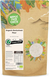Pohanková mouka celofood Earth BIO 1kg | Krutý | Bez GMO | Vegan | Certifikované organické