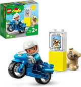 LEGO 10967 DUPLO Policejní motocykl, Policejní hračka pro batolata od 2 let, Ideální hračka pro motorické dovednosti miminek, Stavebnice Motocykl Besuche den LEGO-Store Single