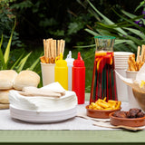 Table Kind 100 bílých měkkých ubrousků ve velkém, vysoce kvalitní ubrousky pro párty, catering a každodenní použití, FSC, udržitelné a recyklovatelné, vyrobené v EU | 2vrstvý | 33 cm