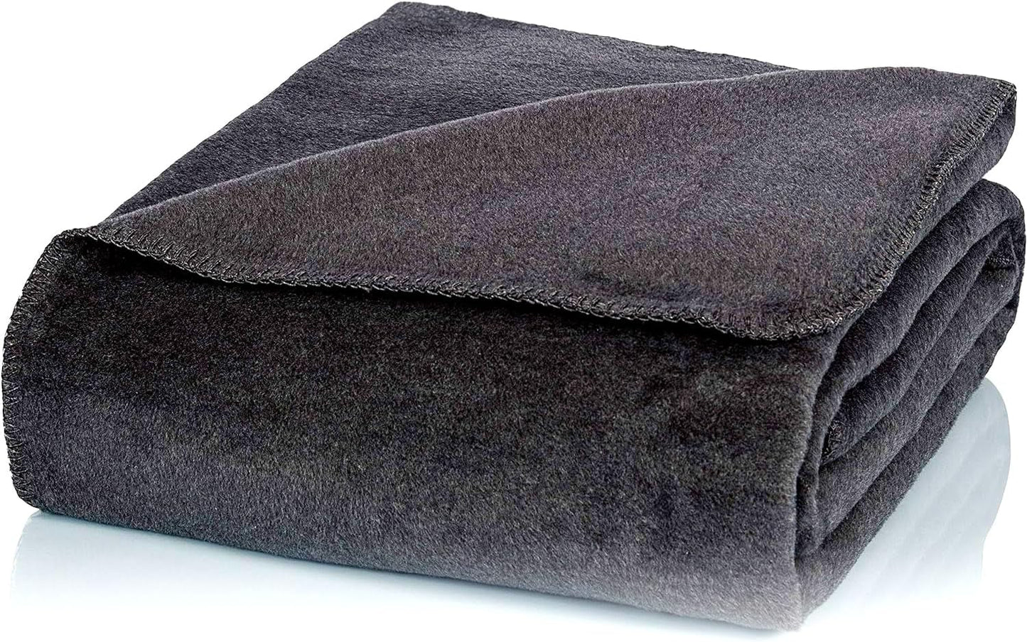 Glart útulná deka jednoduchá vínová červená deka 130X170 cm pohovka, měkká a hřejivá vlněná deka extra nadýchaná jako pohovka deka deka, plyšová deka útulná deka, plyšová pohovka přehozená deka, U1B Postele a deky Glart Uni antracit