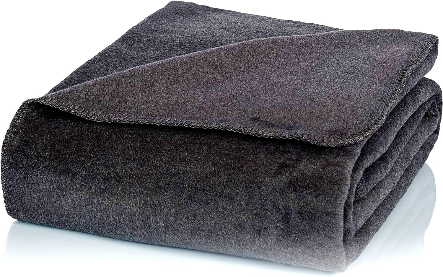 Glart útulná deka jednoduchá vínová červená deka 130X170 cm pohovka, měkká a hřejivá vlněná deka extra nadýchaná jako pohovka deka deka, plyšová deka útulná deka, plyšová pohovka přehozená deka, U1B Postele a deky Glart Uni antracit