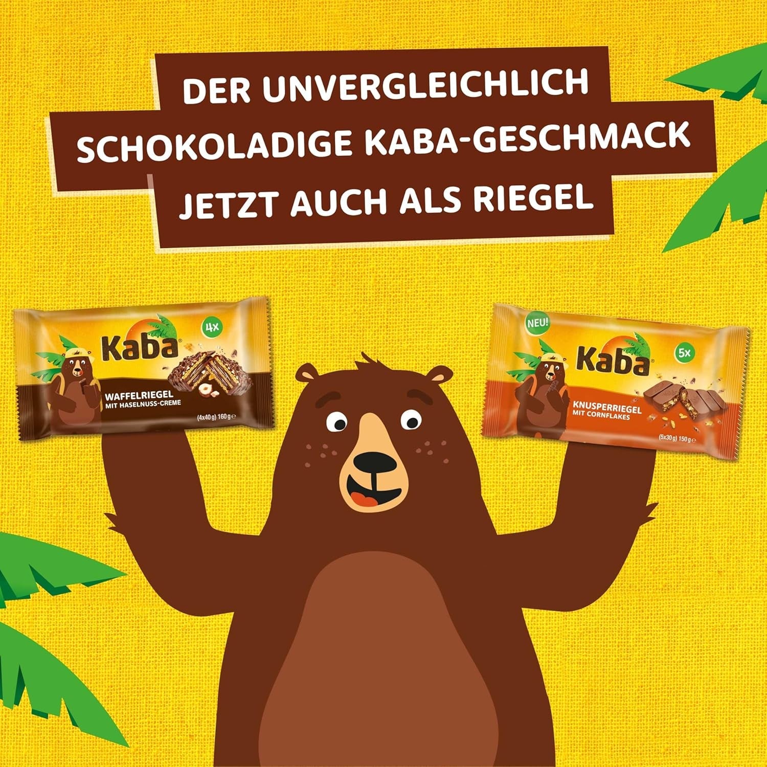 Kaba Neapolské tyčinky 40g, 4 křupavé tyčinky plněné oplatkami a jemným oříškovým krémem, v multipacku s originální příchutí Kaba