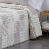 VIALMAN Colcha Bouti Ligera Přehoz na postel Sofia 21, polyester bavlna, béžová, Cama 150: 250 X 270 cm Postele a přikrývky Besuche den VIALMAN-Store