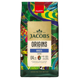 Jacobs Kaffeebohnen Origins Brazílie, mírný ořech Geschmack aus Brasilien, geröstet v Brémách, Intensität 4/10, Kaffee ganze Bohnen, 1 kg