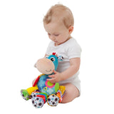 Playgro Clip Clop Dárkový balíček Sensory Garden Activity - Smyslová zahradní hračka pro miminka od 0 měsíců - Interaktivní hračka s chrastítky, kousátkem a kamarádem do kočárku - 4 kusy