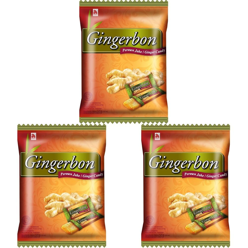 Zázvorové bonbóny - (1 x 125 g) (balení 3 ks)