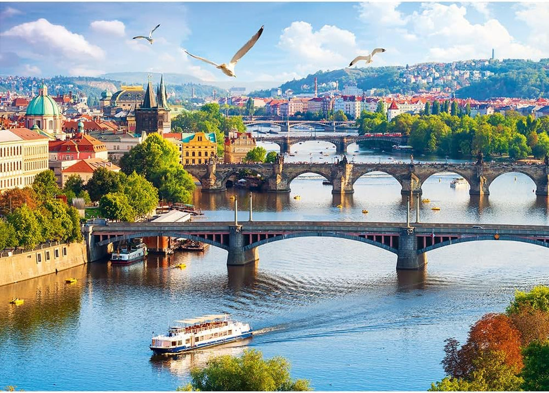 Trefl, Puzzle, Praha, Česká republika, 500 dílků, Premium kvalita, Pro dospělé a děti od 10 let Puzzle Naty Shop