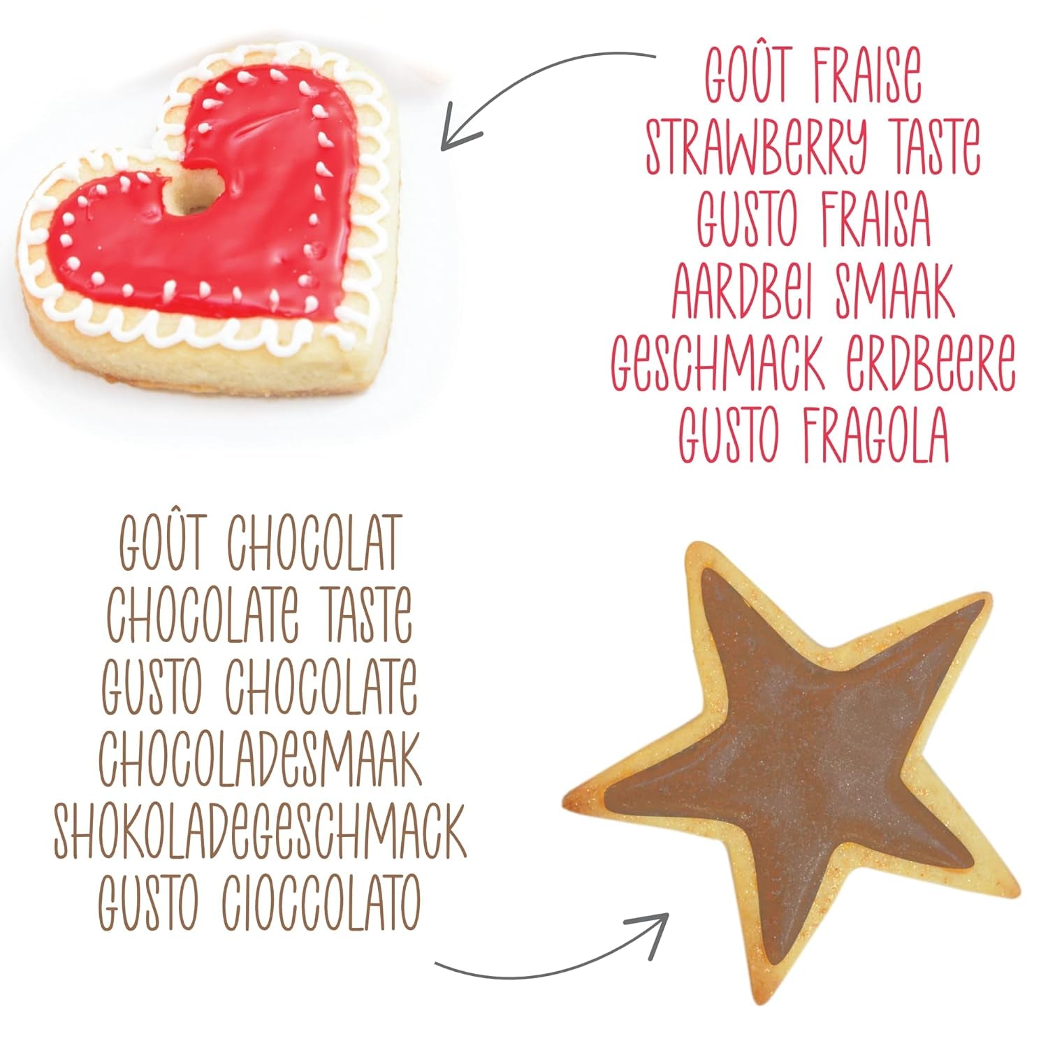 Scrapcooking - 4dílné popisovače: zlaté, čokoládové, bílé a červené - dekorativní jedlá pera pro psaní a kreslení na zákusky, dorty a sušenky