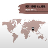 Monzunová malabarská káva STARKER TOBAK, celozrnná, ručně pražená - středně pražená, Indie, 100% Arabica, vhodná pro filtrovanou kávu, French Press, plně automatické kávovary, šetrná k žaludku - extra nízká kyselost