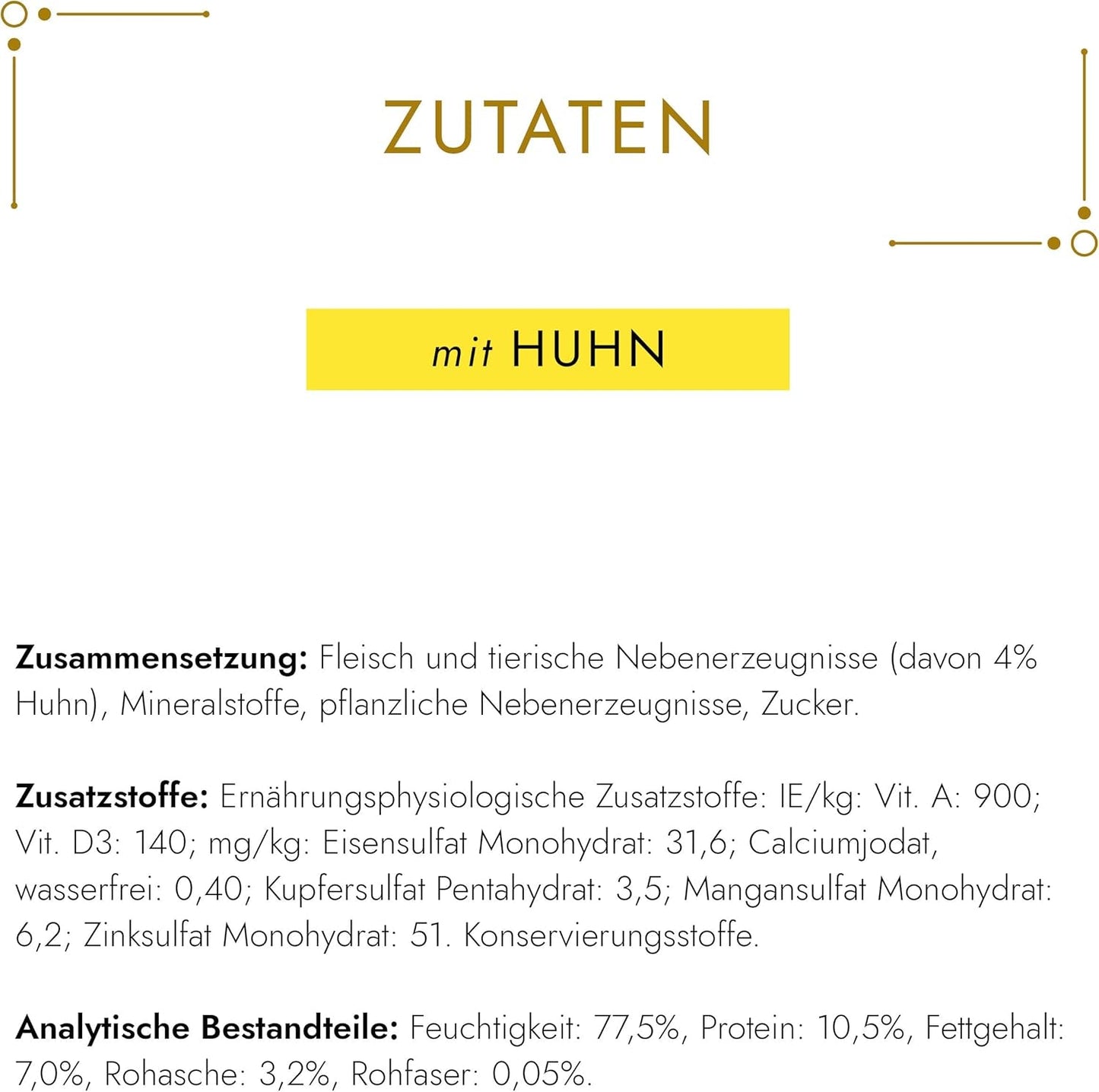 Gourmet Gold Fine Paste Katzenfutter nass, mit Huhn, 12er Pack (12 x 85 g)