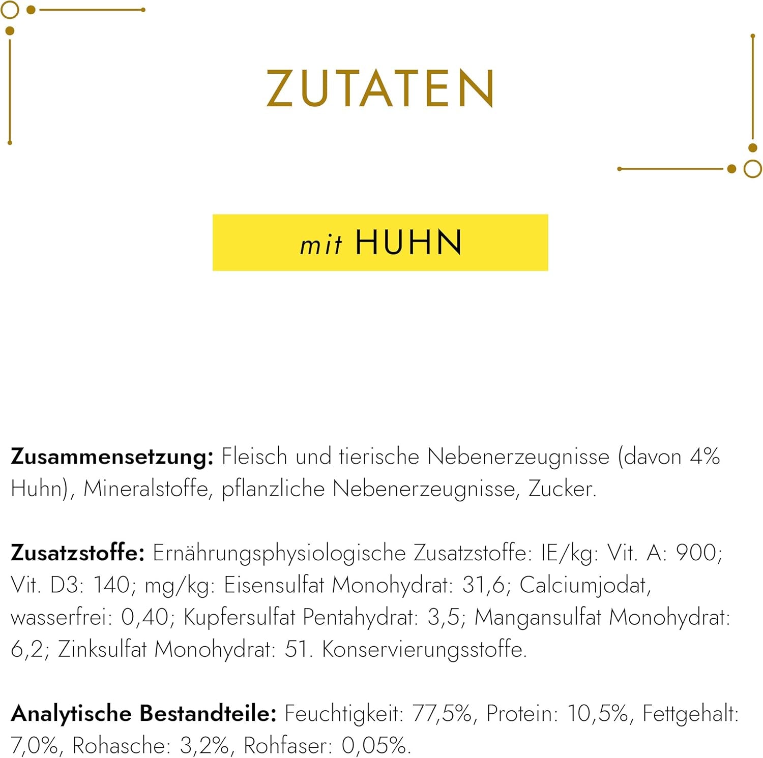 Gourmet Gold Fine Paste Katzenfutter nass, mit Huhn, 12er Pack (12 x 85 g)