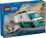 LEGO City Ambulance - hračka se 2 minifigurkami (skateboardista a řidič) - vzdělávací hračka pro chlapce a dívky od 5 let - nápady na dárky k narozeninám a svátku 60451 Stavebnice Besuche den LEGO-Store