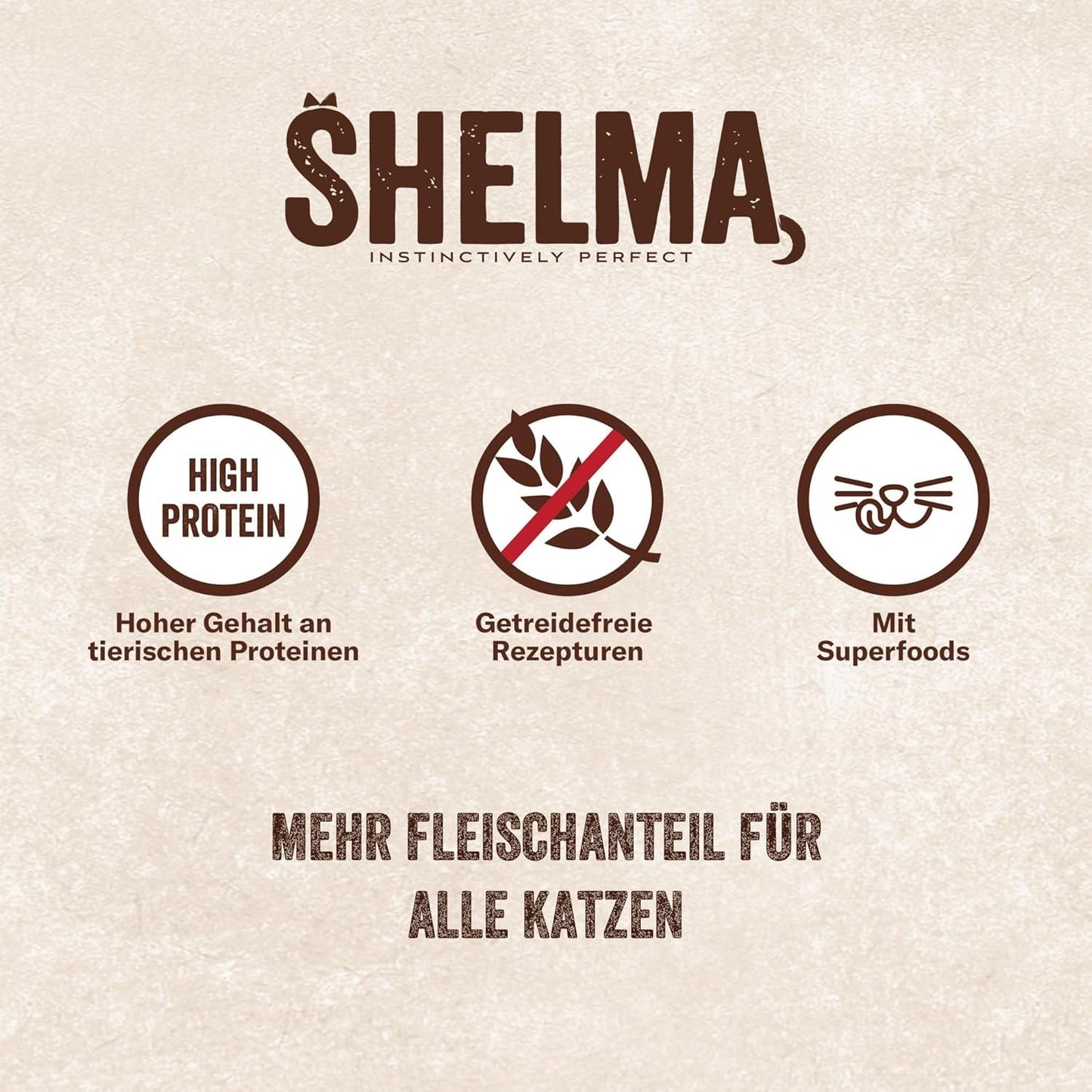 Shelma Katzen-Nassfutter mit Lachs in Sauce und Spirulina – Getreidefreies Alleinfuttermittel mit Hohem Fleischanteil – 28 x 85 g (2,4 kg)
