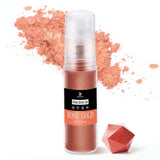 DecoRom, jedlé třpytky, prášek, 10 gramů Glitter Naty Shop Roségold