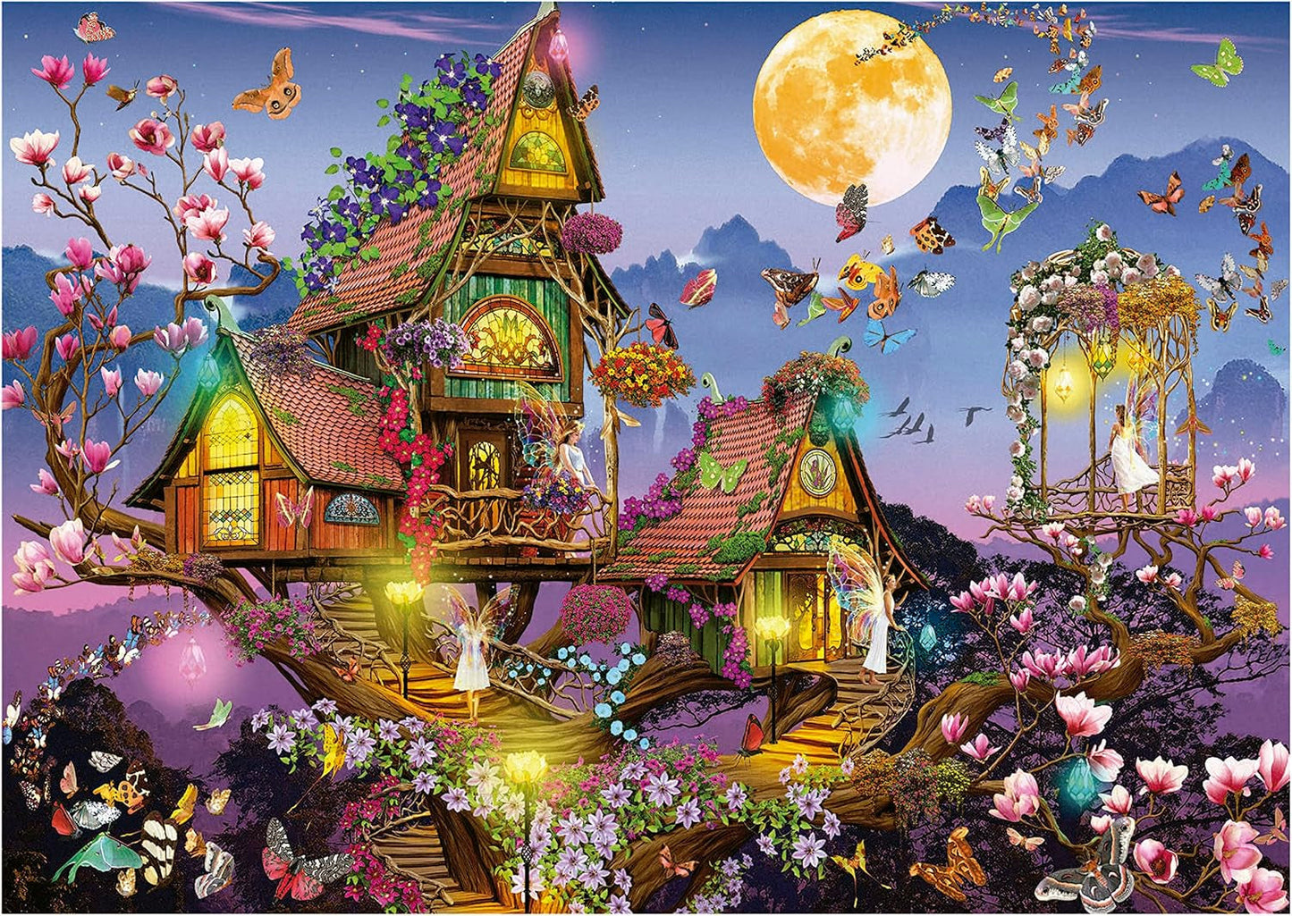 Educa - Puzzle 500 dílků pro dospělé | pohádkový dům, 500dílné puzzle pro dospělé a děti od 11 let, fantasy, pohádky, víly (19554) Puzzle Naty Shop