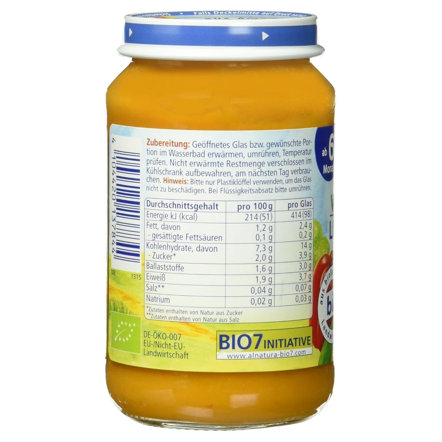 Bio čočkový guláš s kuskusem (od 6 měsíců), 190g