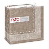 Fato - Suché papírové ubrousky, vzduchem kladené, textilní efekt, balení 50 ks ubrousků, 40X40 složené na 4 formáty, dekor Tropicana