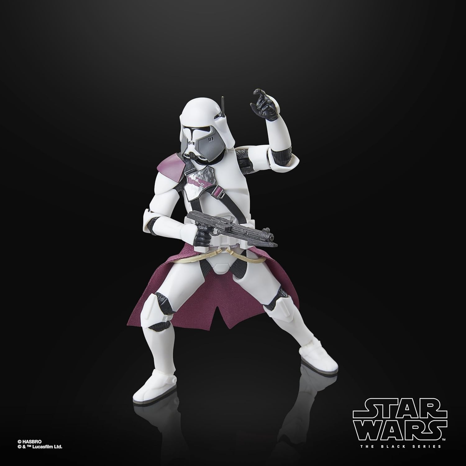 Velitel klonů černé série Star Wars Bacara, Star Wars: Ahsoka prémiová sběratelská figurka (15 cm) Akční figurky Naty Shop