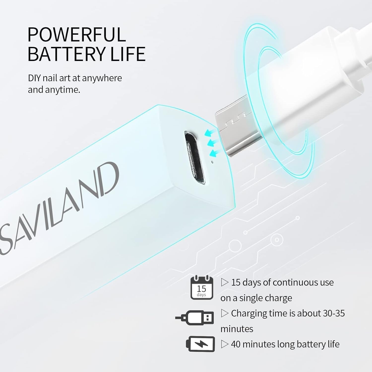 Saviland U V Lampe Für Gelnägel: Mini U V Lampe Für NägelSchützen Sie Die Haut Wiederaufladbar Klein LED Nagellack Trocknergerät Für Nagellack Aufbaugel Tipy na nehty Nagelkleber Geschenke Für Frauen