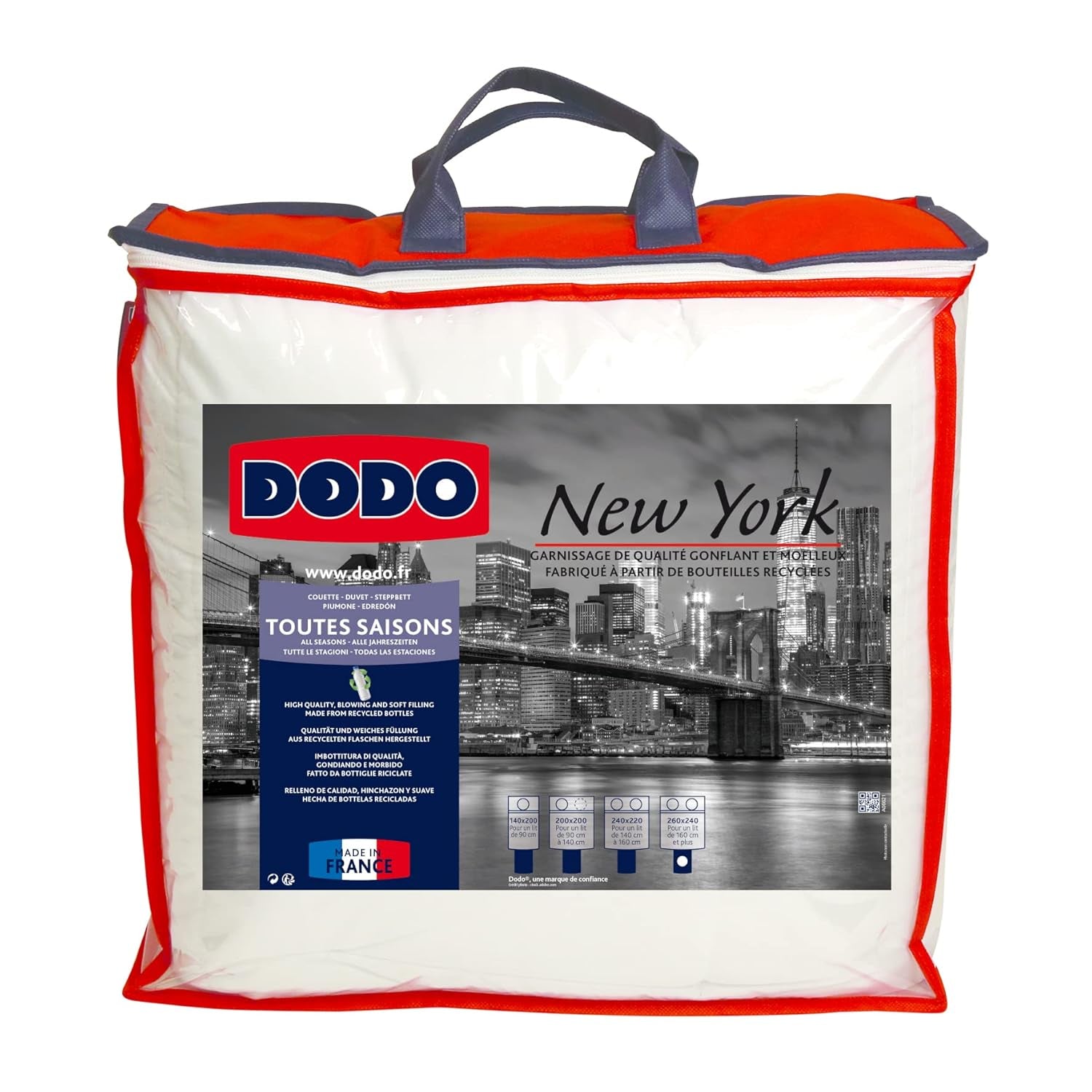 Dodo L Přikrývka, mírná, Ekologická, 240 X 260 L, Na dvojlůžko | Přikrývka New York, měkká, broskvová kůže, Lze prát v pračce na 40 °C Přikrývky a přikrývky Naty Shop