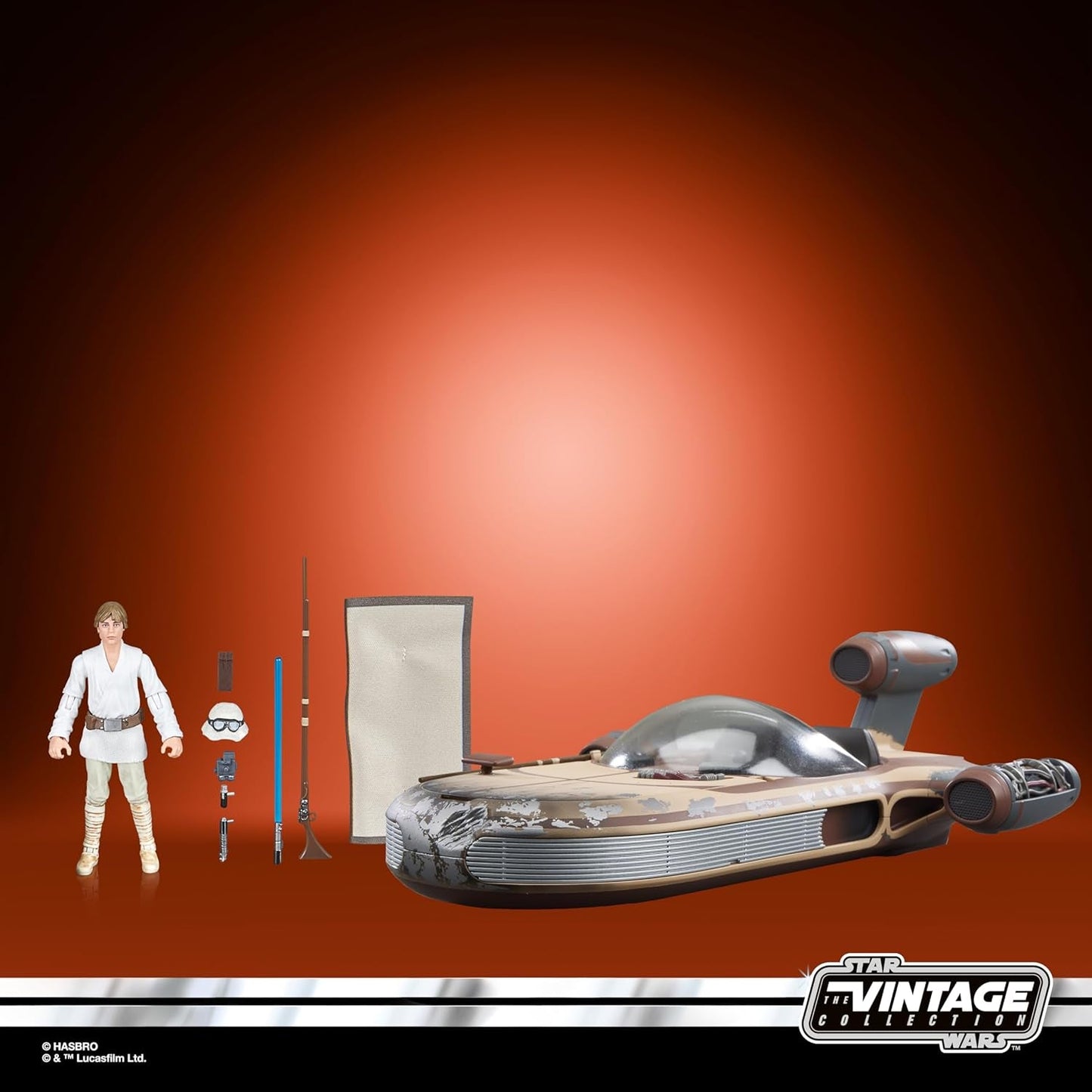 Star Wars Vintage kolekce Landspeeder a Luke Skywalker, Akční figurka a vozidlo Star Wars: Nová naděje, 9,5 cm akční figurky Naty Shop