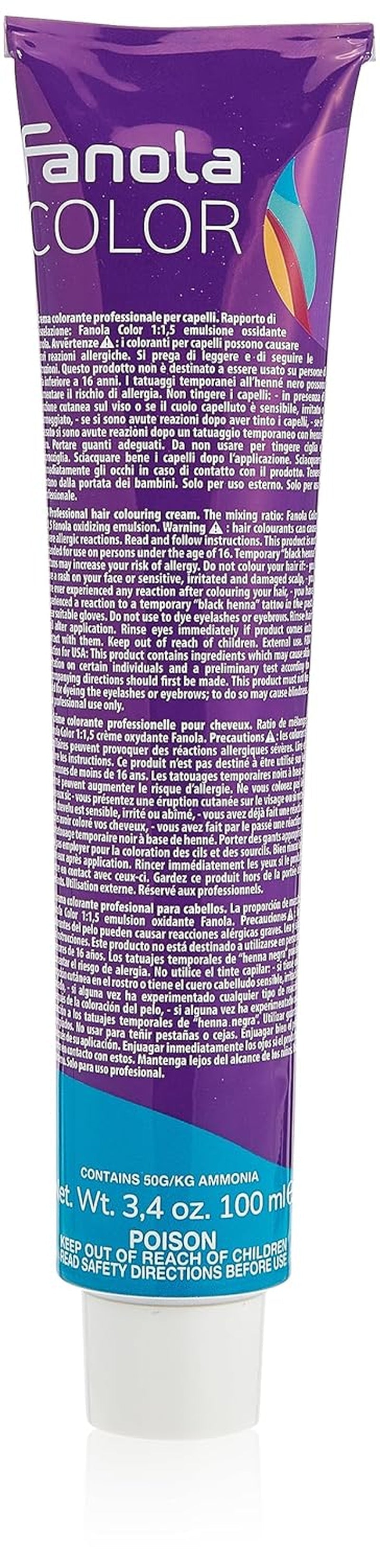 Fanola crema colore Barvicí krém 7.0 Blond, 100 ml Barva na vlasy Naty Shop Silver Mixton
