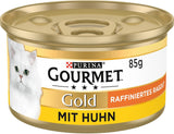 Gourmet Gold rafinované ragú kuře Mokré krmivo pro kočky 12 balení (12 x 85 g)