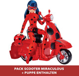 Bandai - Miraculous Ladybug - Miraculous Switch'n Go Scooter + 26 cm Ladybug Lucky Charm Articulated Doll - P50668
