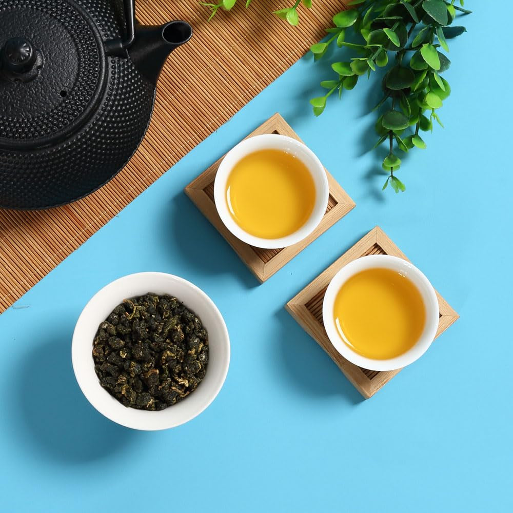 GOURTEA Tchajwanský zelený čaj Dong Ding Oolong 250 g / 8,8 oz Vysoce kvalitní zelený čaj Tung Ting Oolong Dongding Oolong Horský čaj Oolong