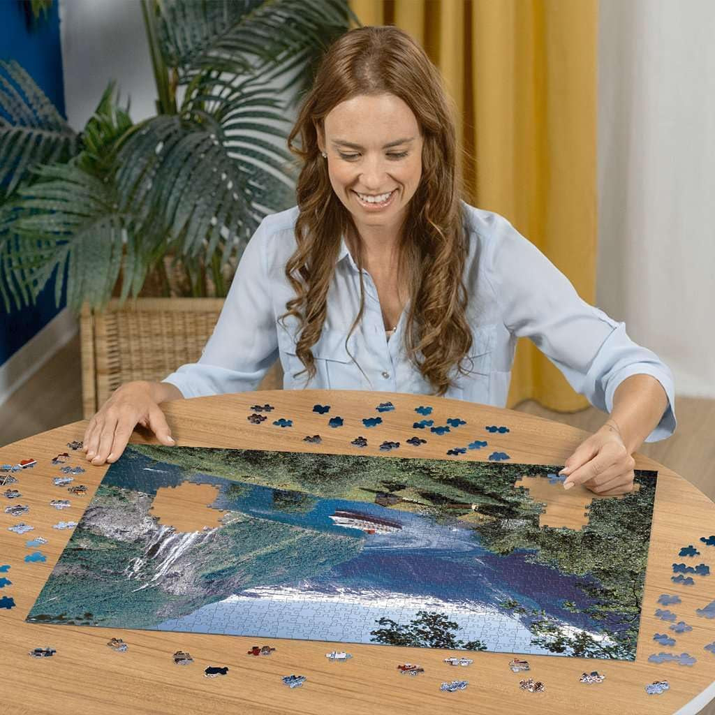 Puzzle Ravensburger 12000475 - Norský fjord - 1000 dílkové puzzle pro dospělé a děti od 14 let, Norské puzzle na šířku Puzzle Naty Shop