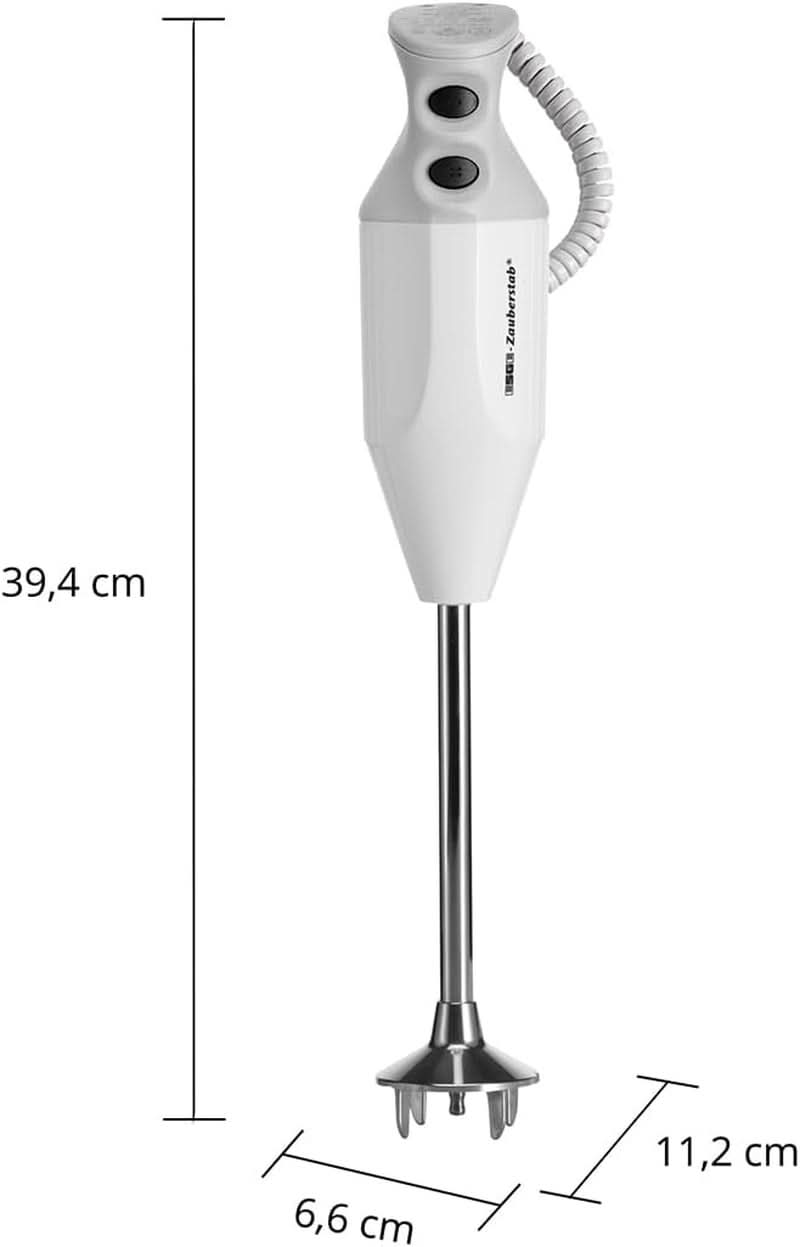 ESGE Zauberstab P 200 Profi, Stabmixer Weiß Inkl. Zubehör, Bis Zu 17 000 U/Min, 90860, Weiß/Grau Kitchen Naty Shop