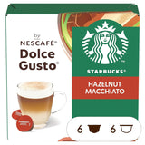 STARBUCKS Hazelnut Macchiato od Nescafé Dolce Gusto, Dunkle Röstung, Kaffeekapseln 6 x 12 (72 kapsel)