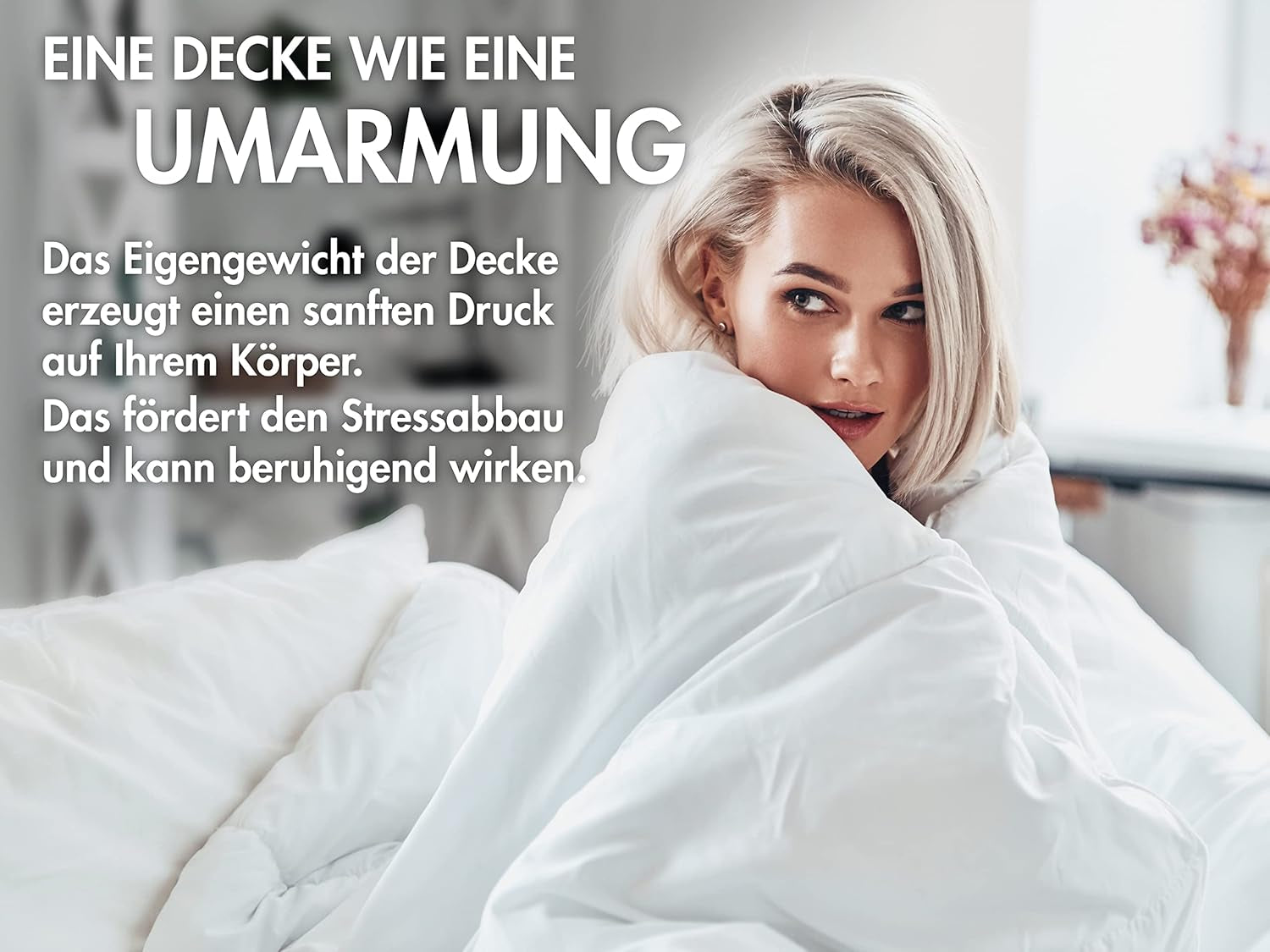 Relaxační deka Traumnacht 135 X 200 Cm, 4 kg vážená deka pro zklidnění a zmírnění stresu, doporučeno pro dospělé, certifikováno Oeko-Tex, vyrobeno podle německých norem kvality Přikrývky a přikrývky Naty Shop